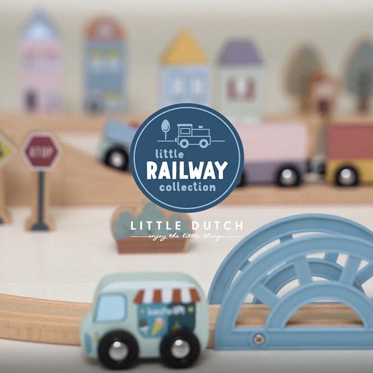 Tiamo Little Dutch Treinbaan Voertuigenset