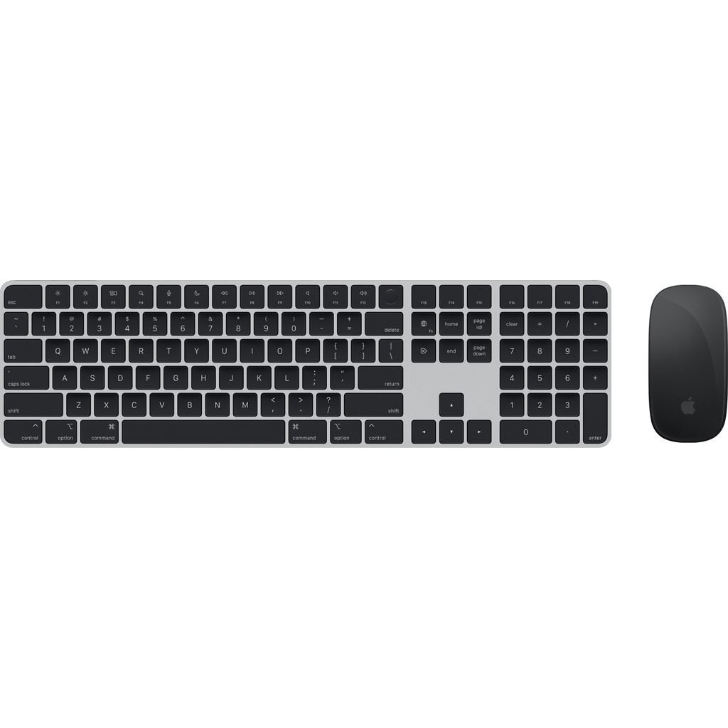 Apple Magic Keyboard met numeriek toetsenblok en Touch ID Qwerty + Mouse (2021) - Zwart