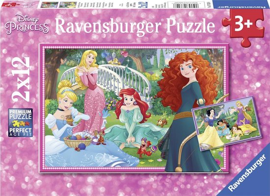 Ravensburger Puzzel Disney Wereld Van De Prinsessen - 2 X 12 Stukjes