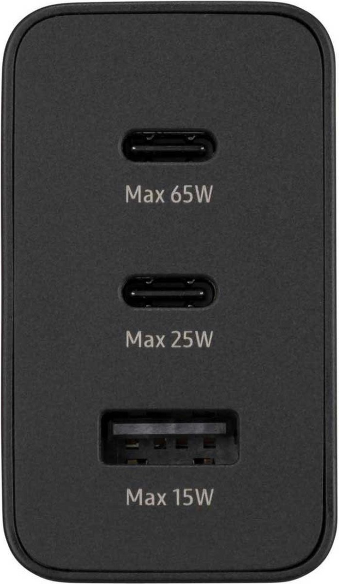 Samsung 65W Power Adapter Trio - Zwart