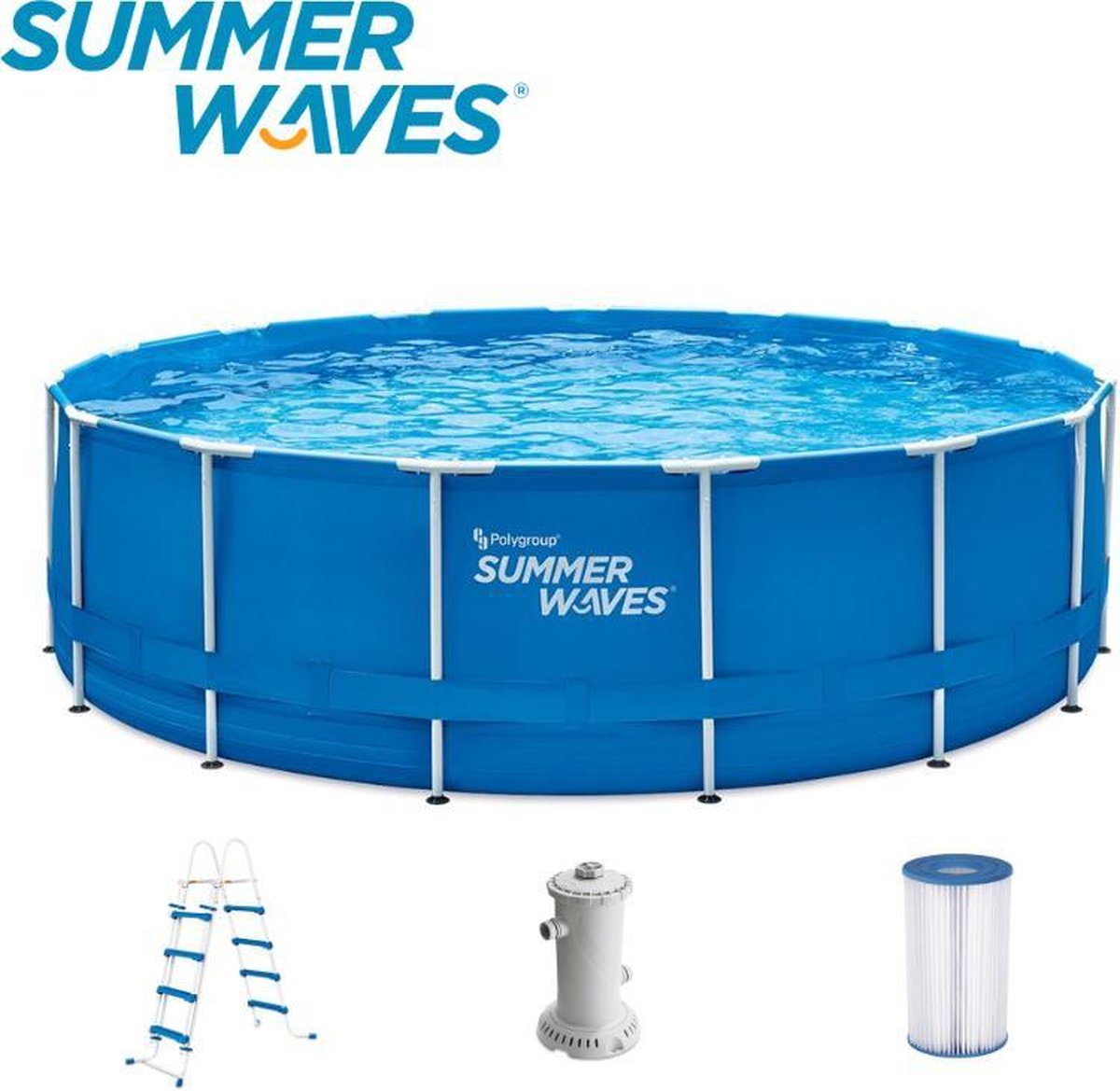 Summer Waves Zwembad Active Frame 457 X 122 cm + filterpomp