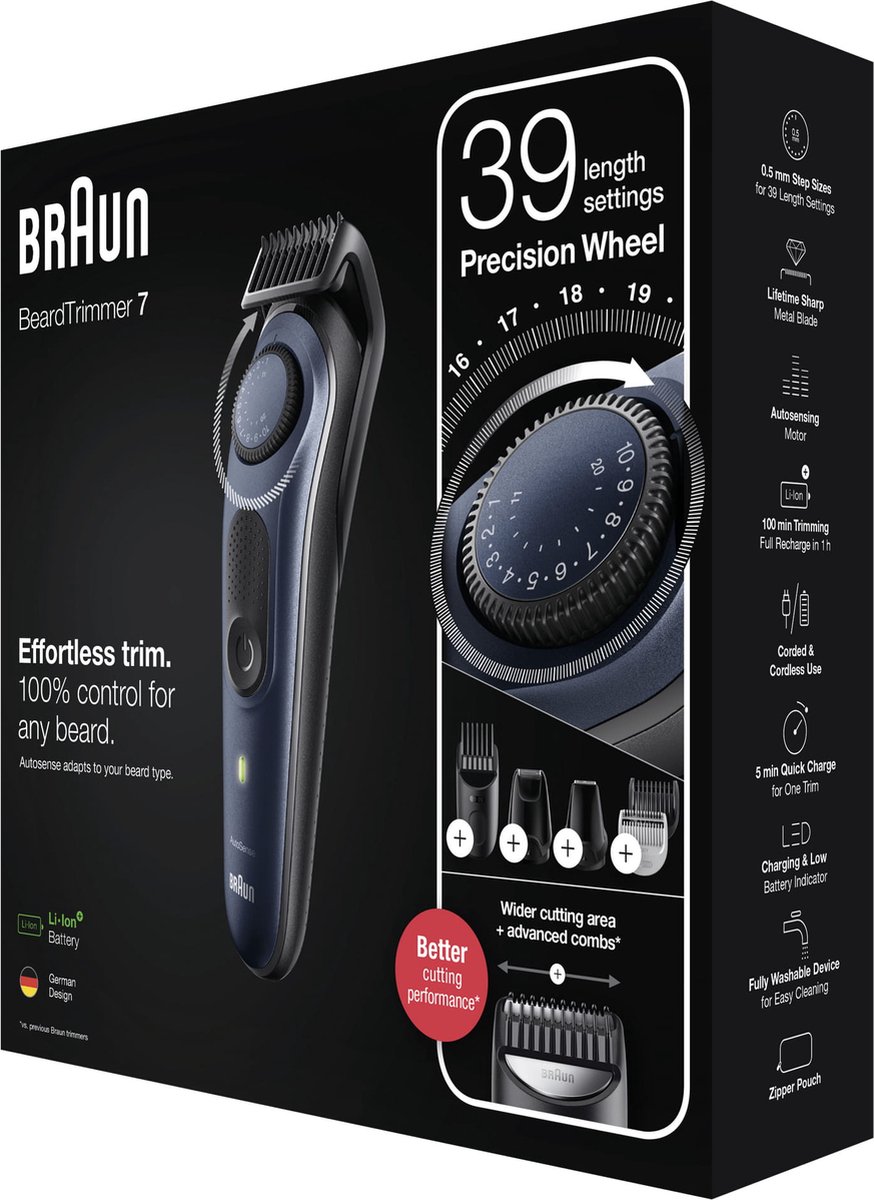 Braun BT7330/Blauw - Zwart