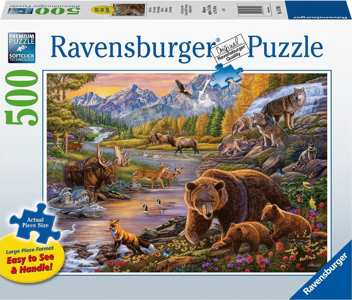 Ravensburger Puzzel Wildernis 500 Stukjes Extra Groot