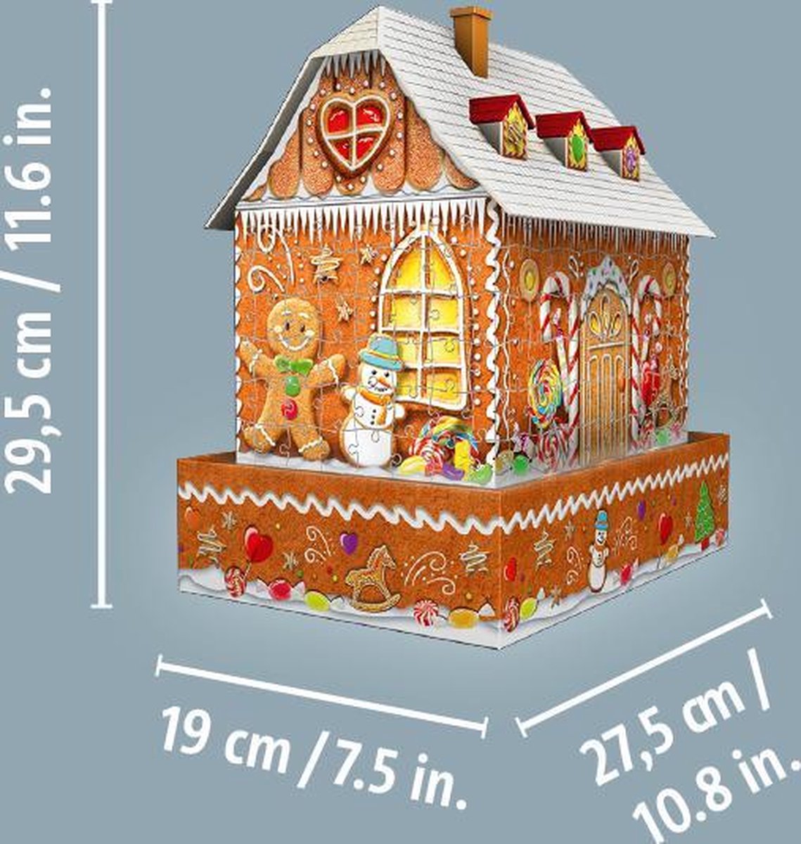 Ravensburger Puzzel 3D Gingerbread House Nacht