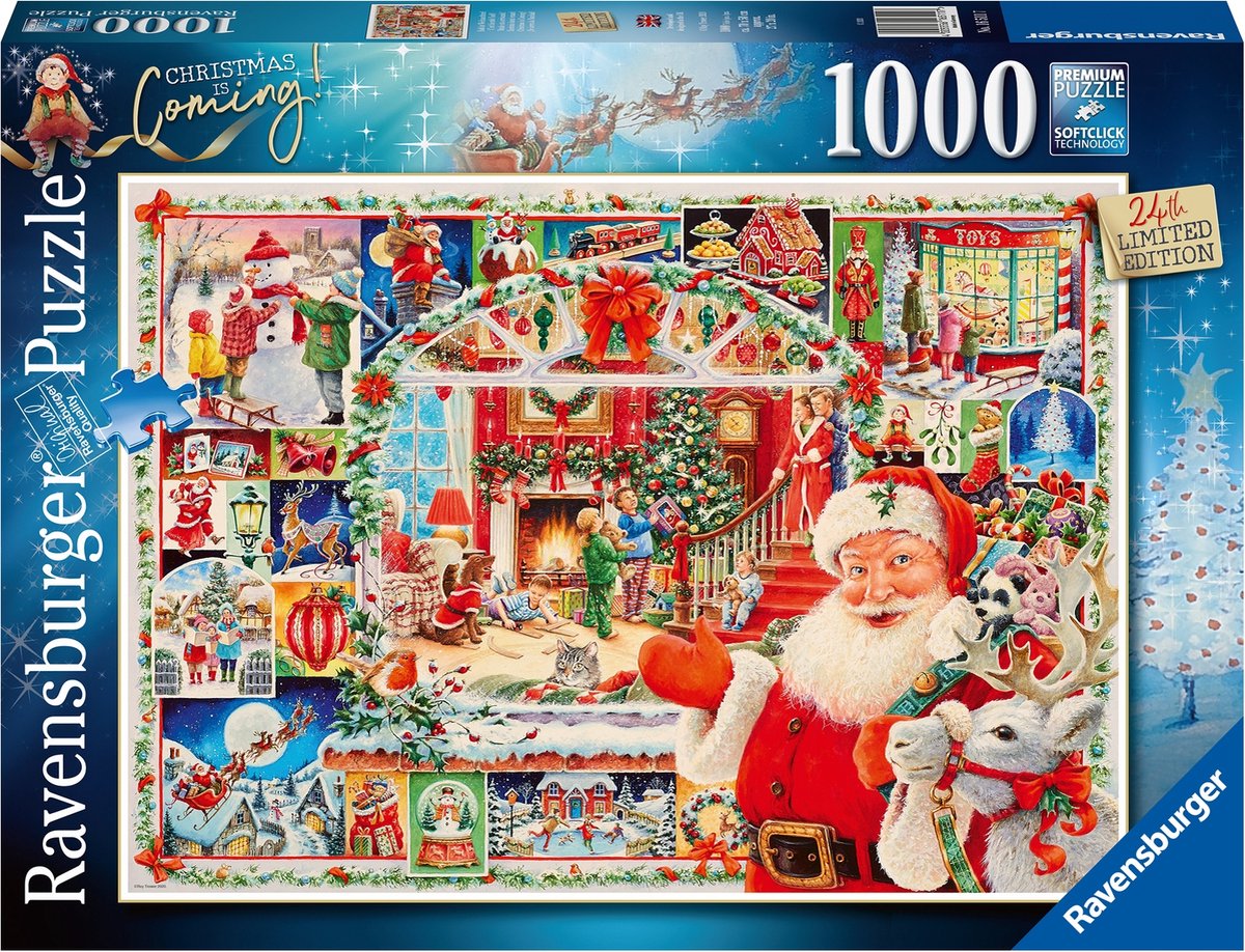 Ravensburger Puzzel Kerst Christmas Is Coming 1000 Stukjes