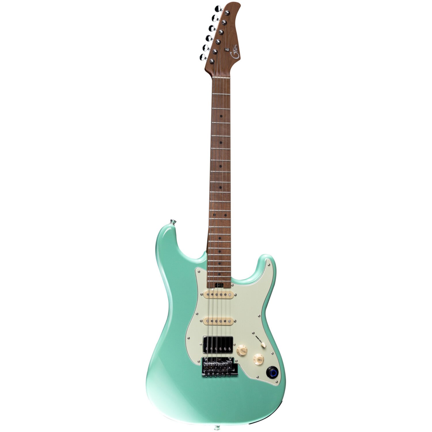 Mooer GTRS Guitars Standard 801 Surf Green Intelligent Guitar met gigbag