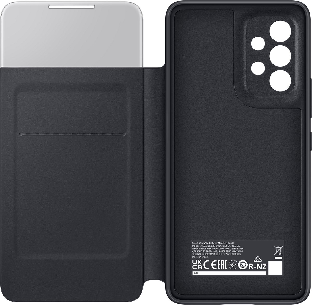 Samsung Galaxy A53 S View Book Case - Zwart