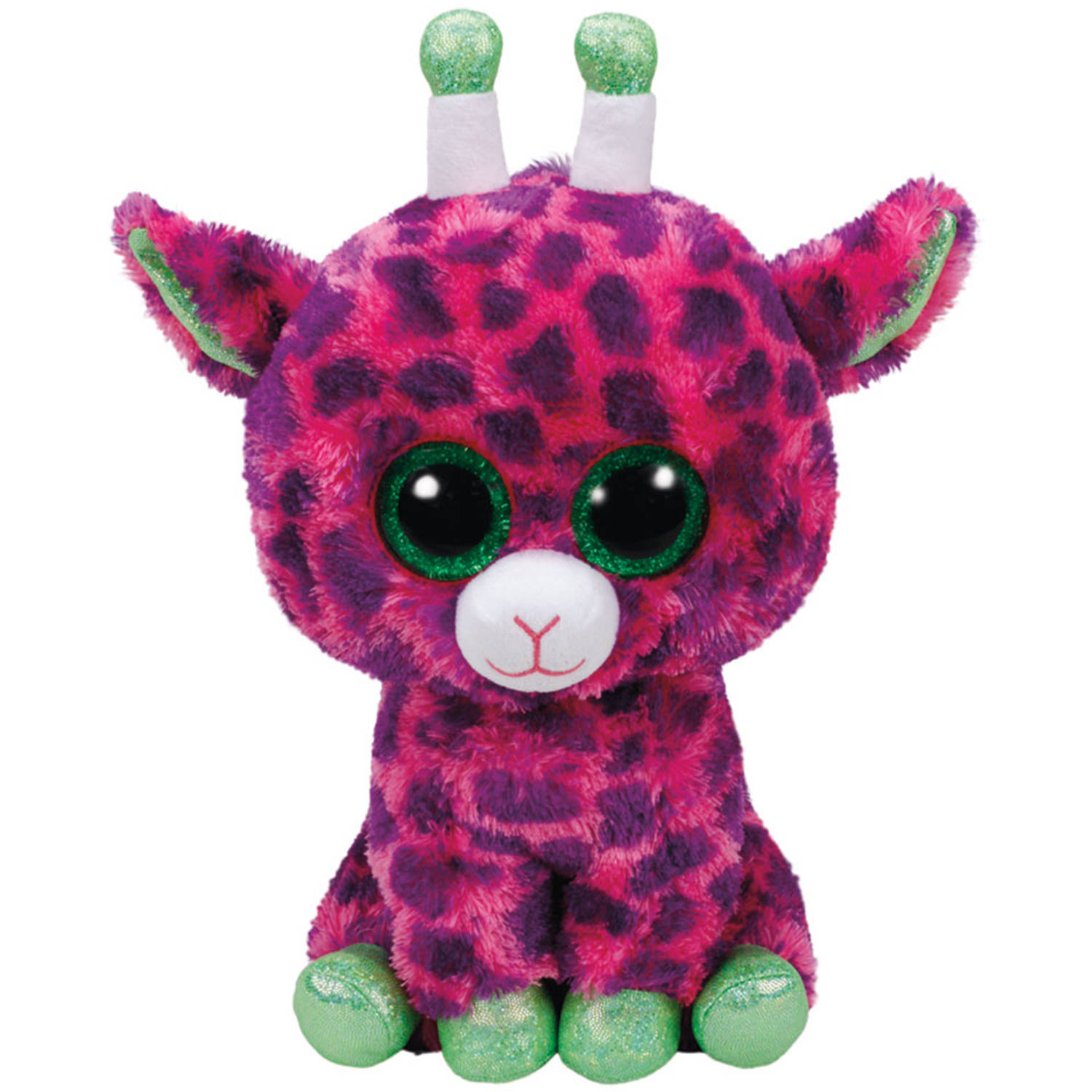 ty Beanie Buddy Knuffel Giraffe Gilbert - 24 Cm - Paars