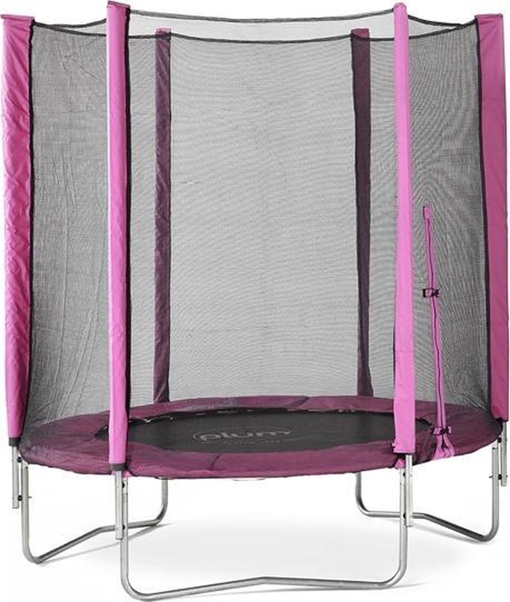 Plum Trampoline Met Veiligheidsnet Junior - Roze