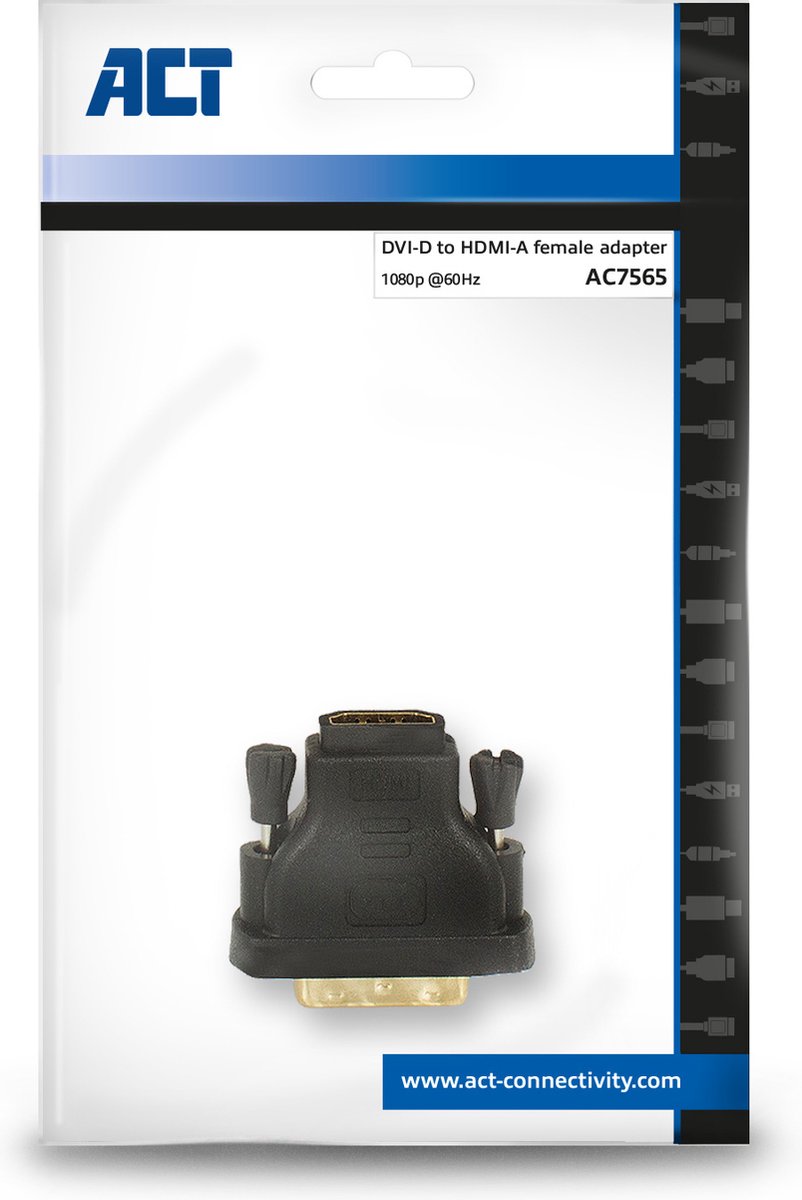 ACT DVI naar HDMI adapter M/F