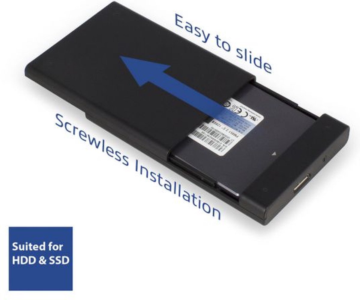 ACT AC1215 2,5" SATA USB 3.2 behuizing