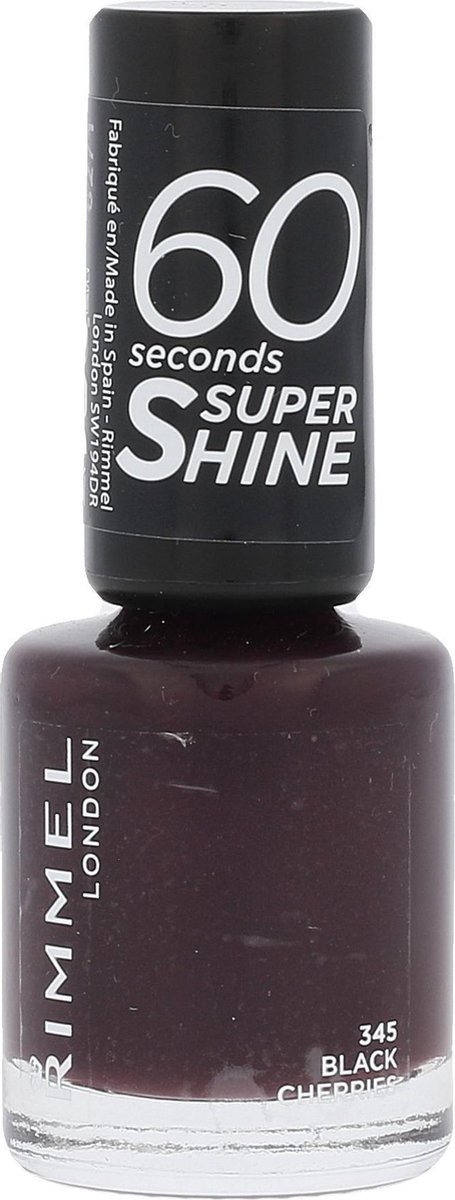 Rimmel Nagellak 60 Seconds Black Cherries - Zwart