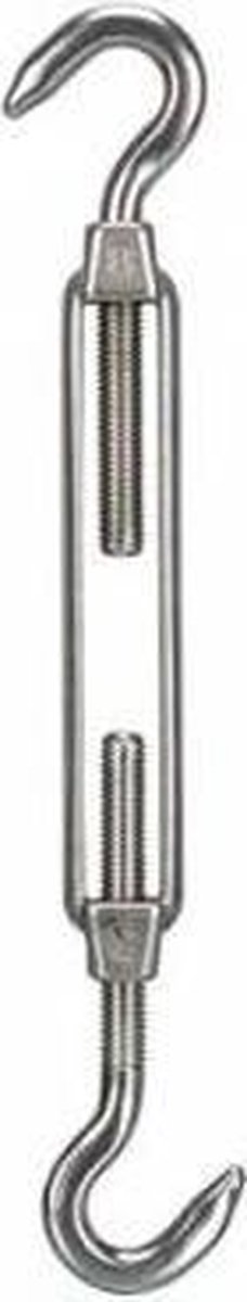 Nesling M8 Spanmoer 2 X Haak - Rvs - Silver