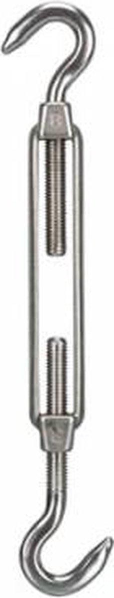 Nesling M8 Spanmoer 2 X Haak - Rvs - Silver