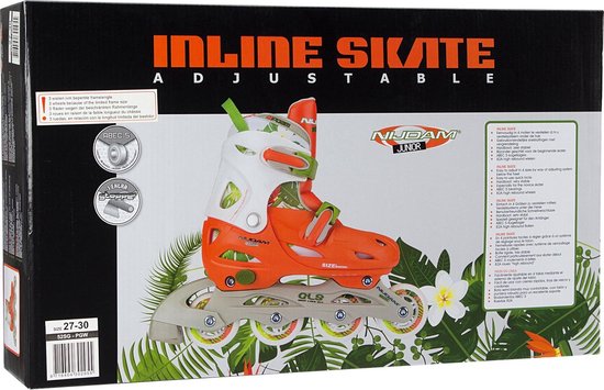 Nijdam Inlineskates Meisjes Verstelbaar Hardboot - Oranje
