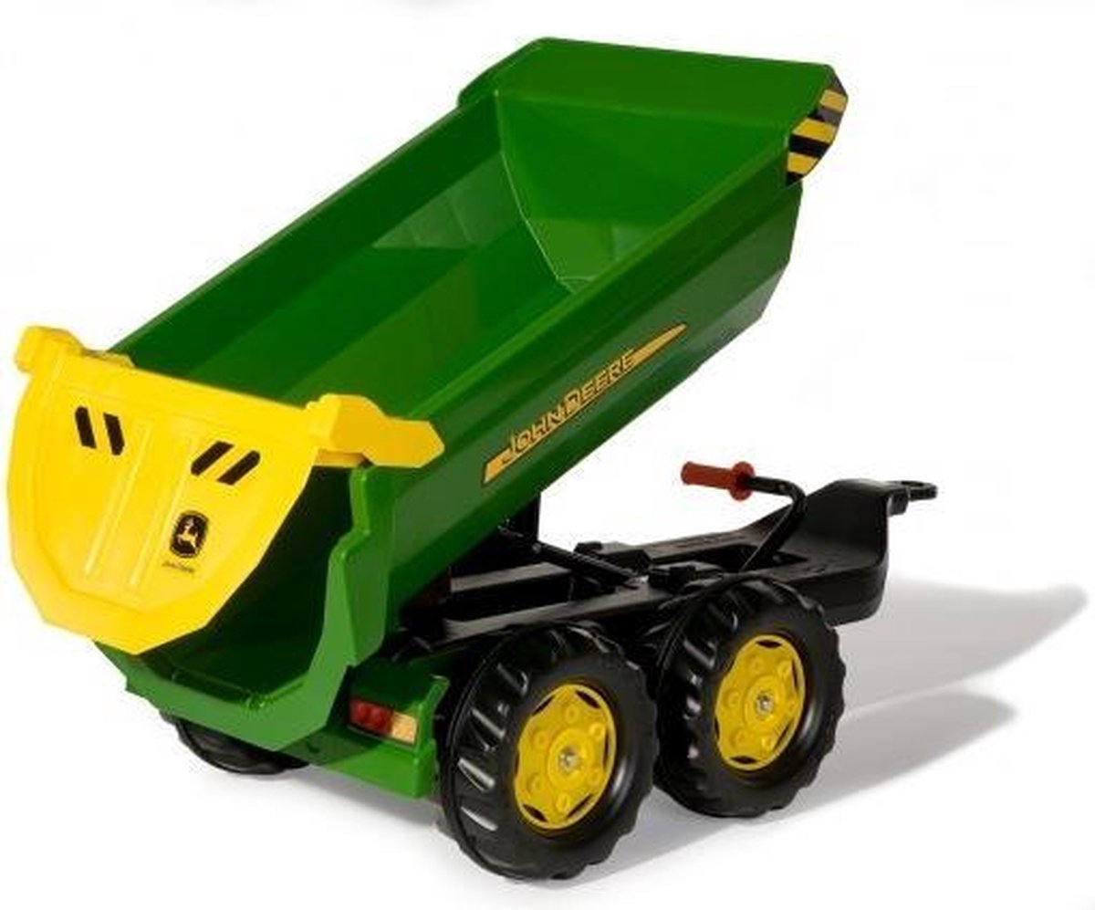 Rolly Toys John Deere Halfpipe Kiepkar - Groen