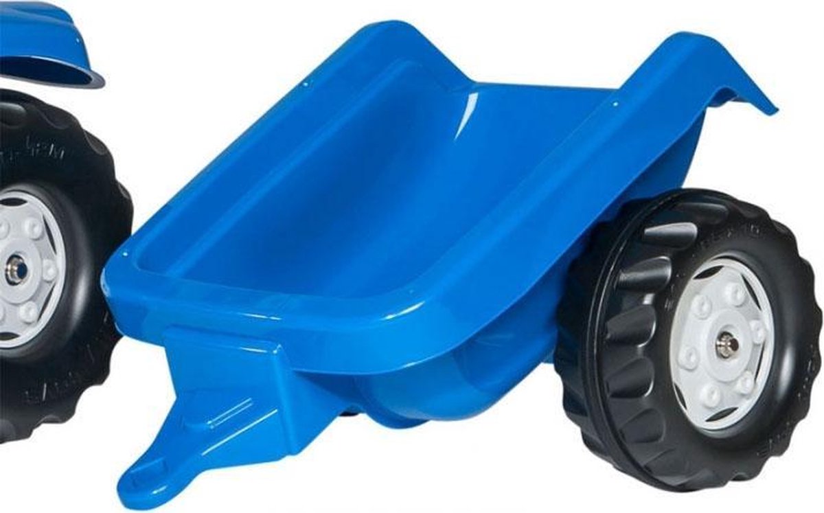Rolly Toys Kid New Holland Traptractor Met Aanhanger - Geel