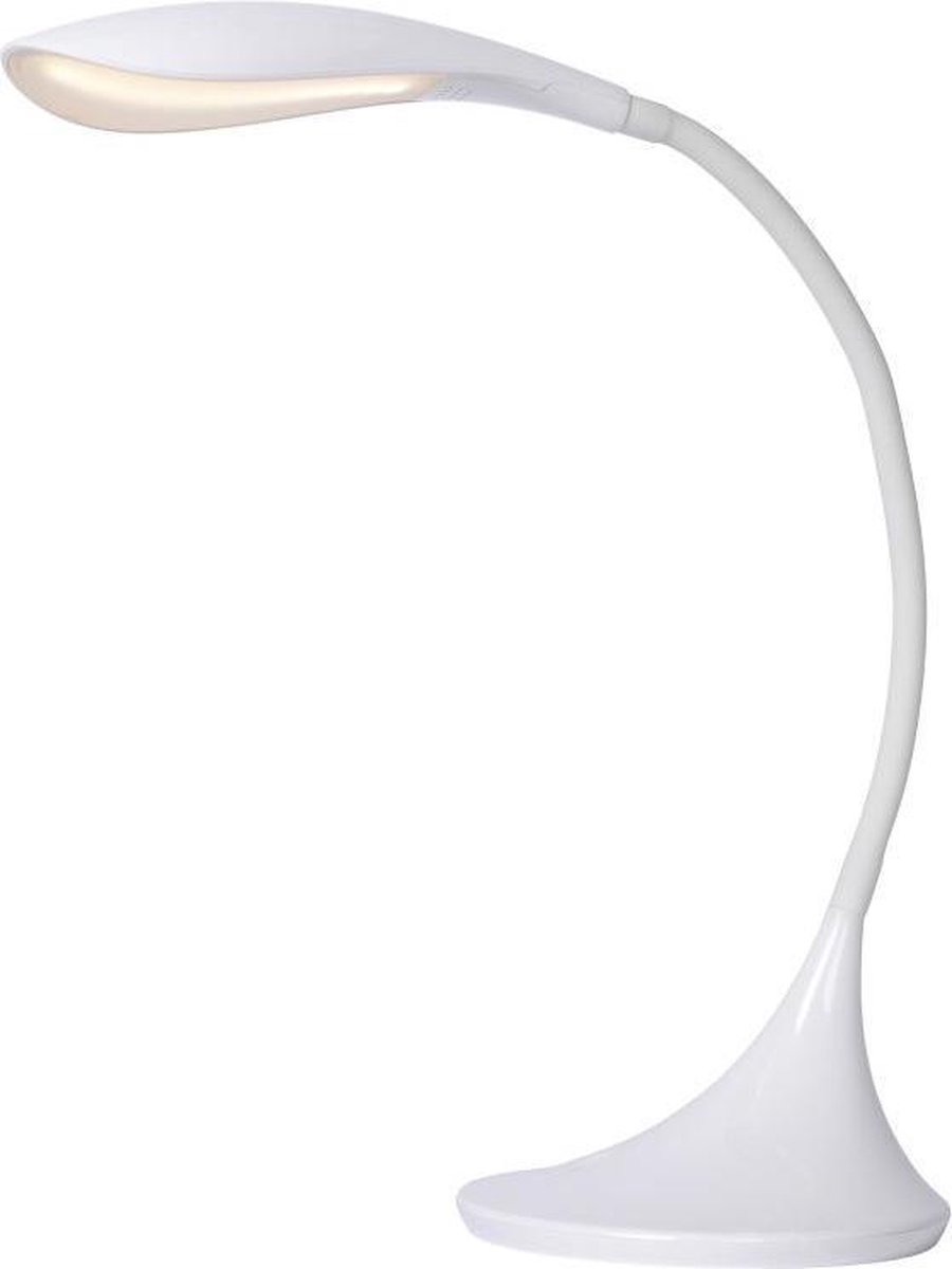 Lucide Bureaulamp Emil Ø17 Led Dimb. 1x4w 3000k W - Wit