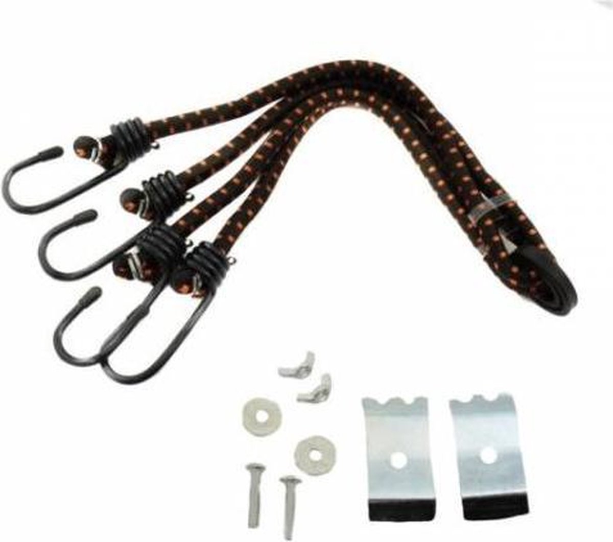 Simson Bagagerekje Met Spinbinder - Zwart