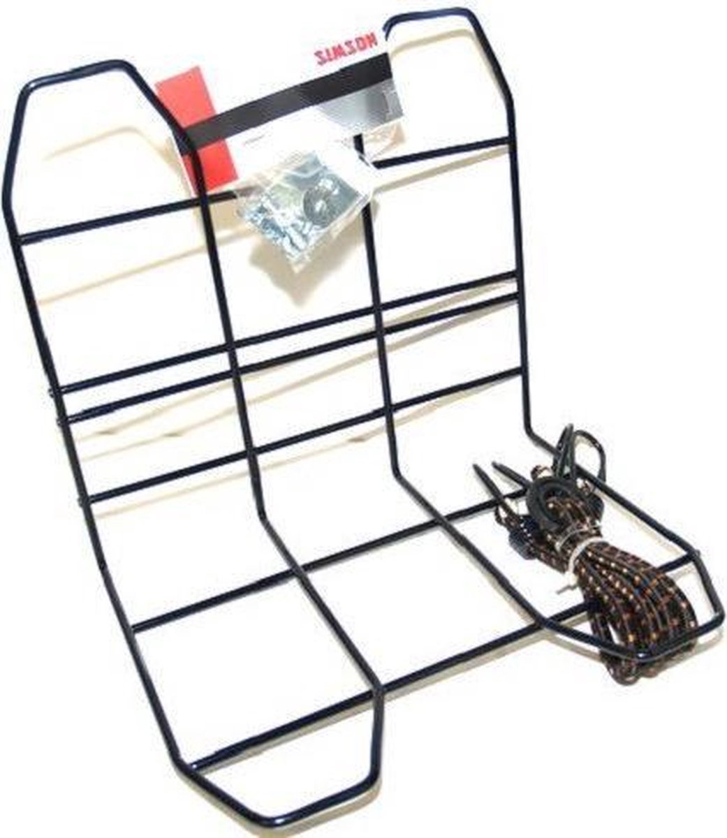 Simson Bagagerekje Met Spinbinder - Zwart