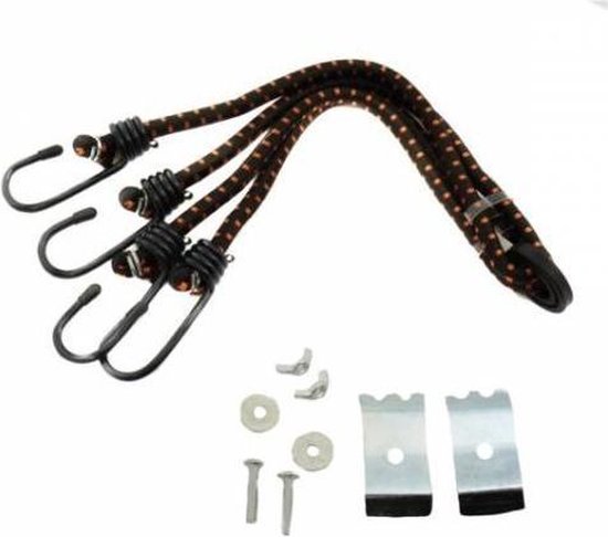 Simson Bagagerekje Met Spinbinder - Zwart