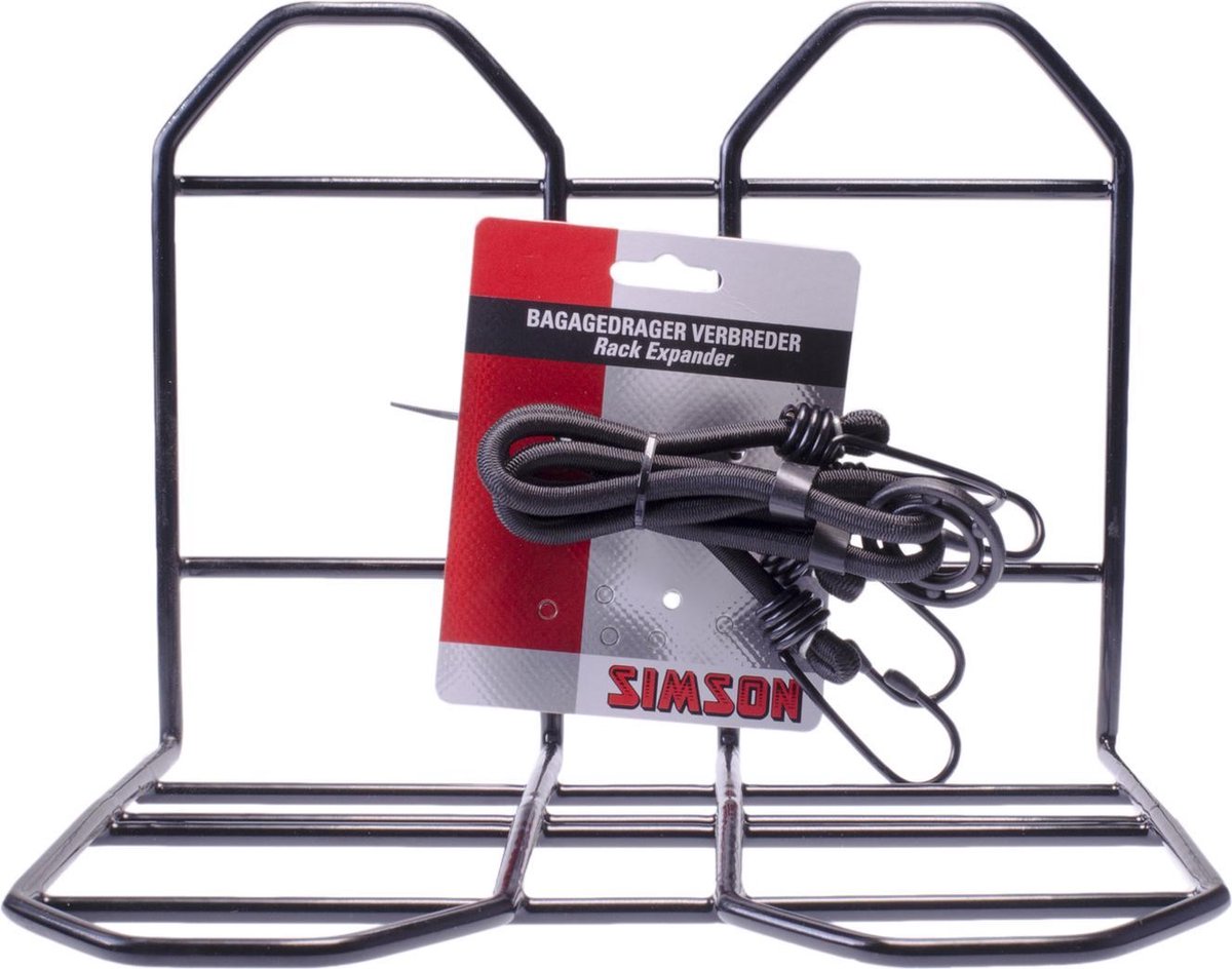 Simson Bagagerekje Met Spinbinder - Zwart