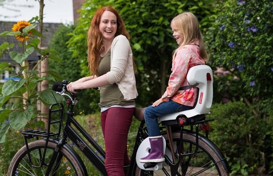 Polisport Fietszitje Achter Guppy Wit/ - Grijs