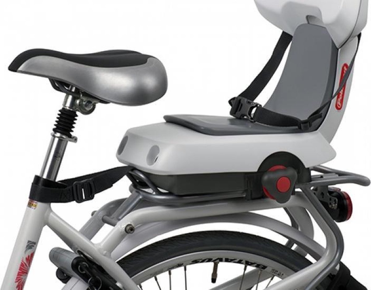 Polisport Fietszitje Achter Guppy Wit/ - Grijs