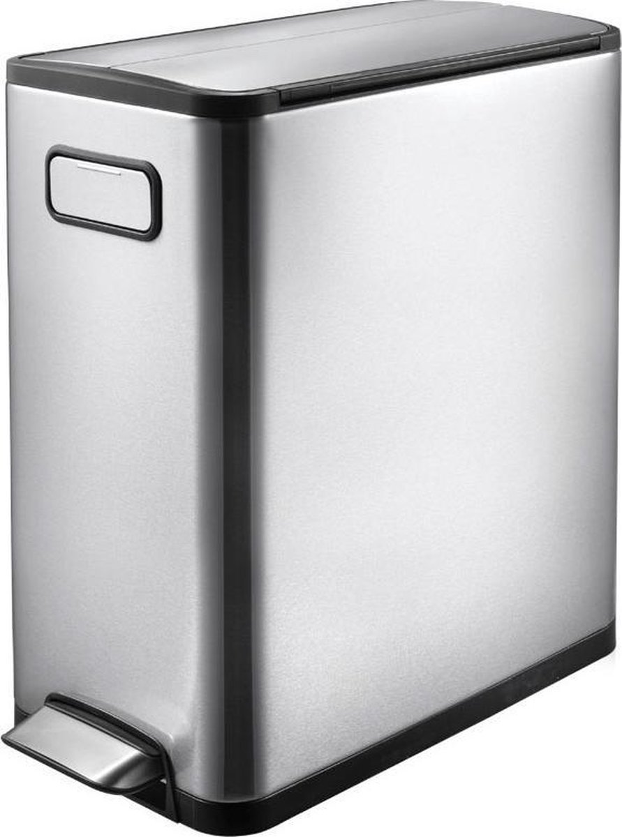 Eko Ecofly Step Bin Pedaamemmer -20 L - Mat Rvs - Silver