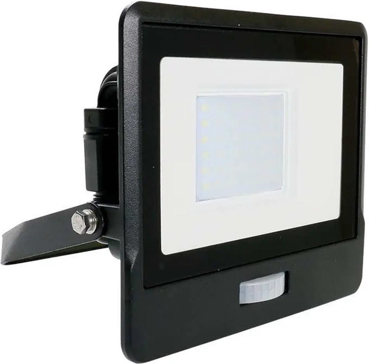 V-tac LED Bouwlamp | 30W | 6500K | IP65 | met Sensor | Body - Zwart