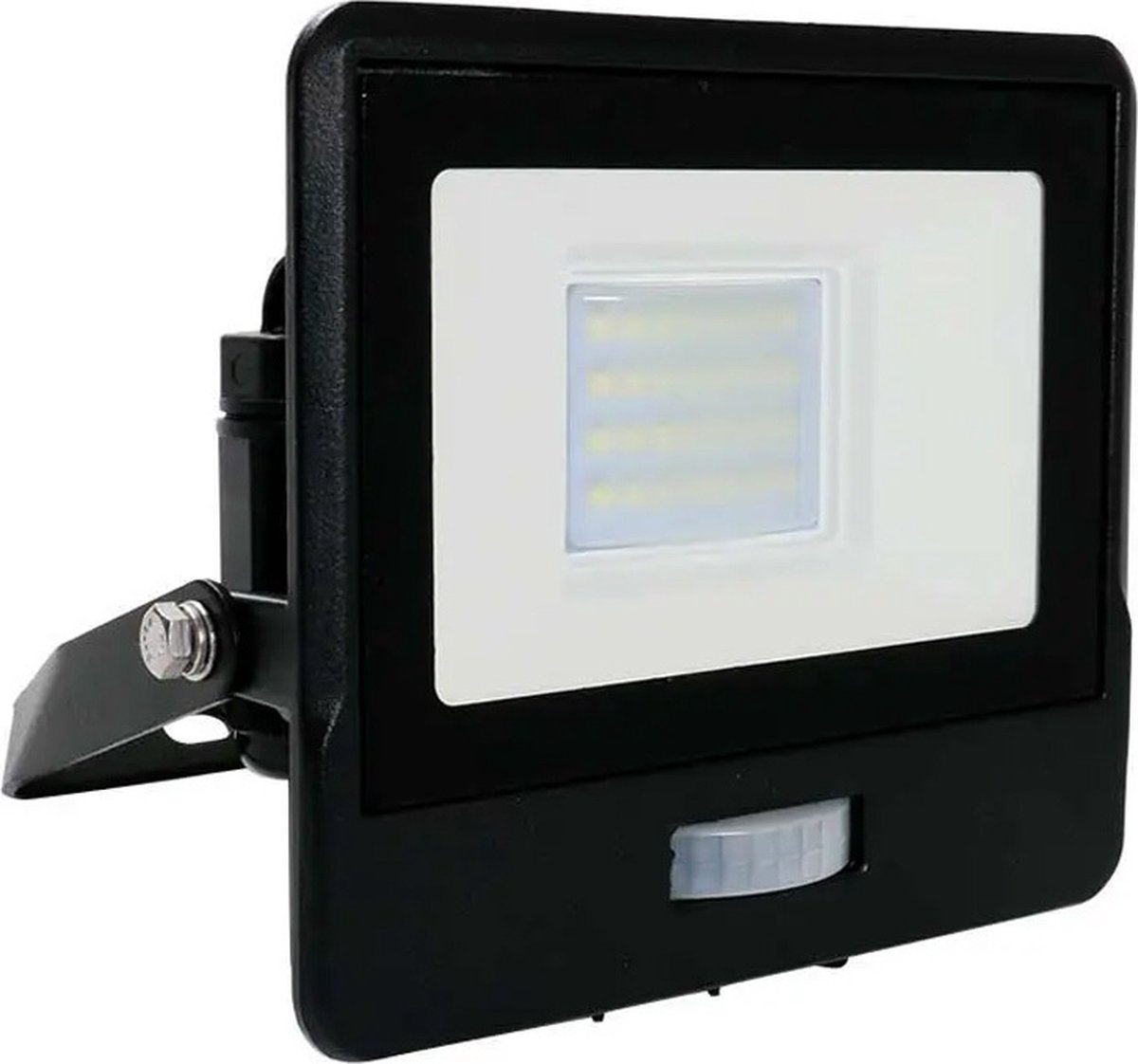 V-tac LED Bouwlamp | 20W | 6500K | IP65 | met Sensor | Body - Zwart