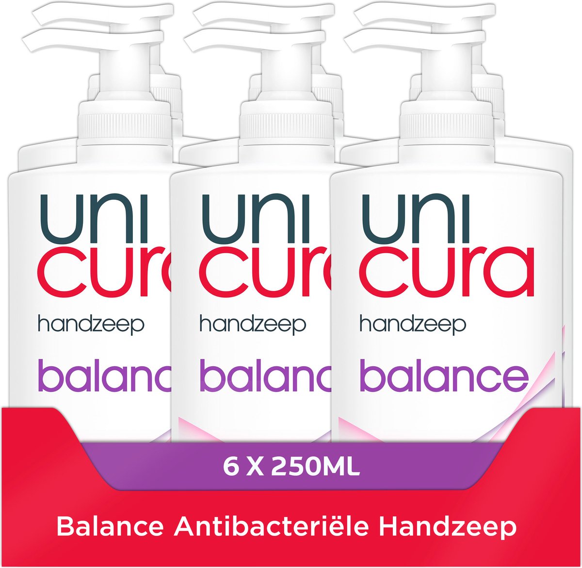 Unicura Handzeep Balance Pomp Voordeelverpakking 6x250ml