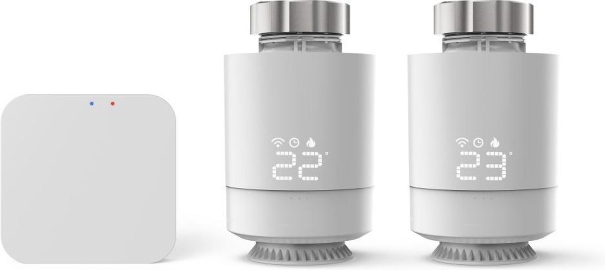 Hama Slimme Thermostaat startpakket + 2 radiatorknoppen - Grijs