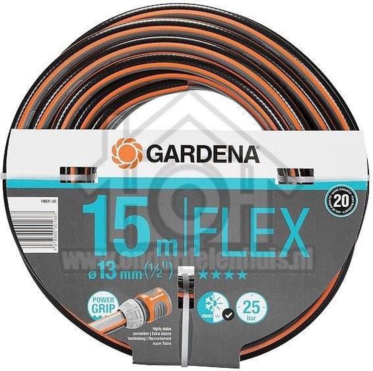 GARDENA Comfort Flex Slang 13 Mm (1/2"") - Zwart