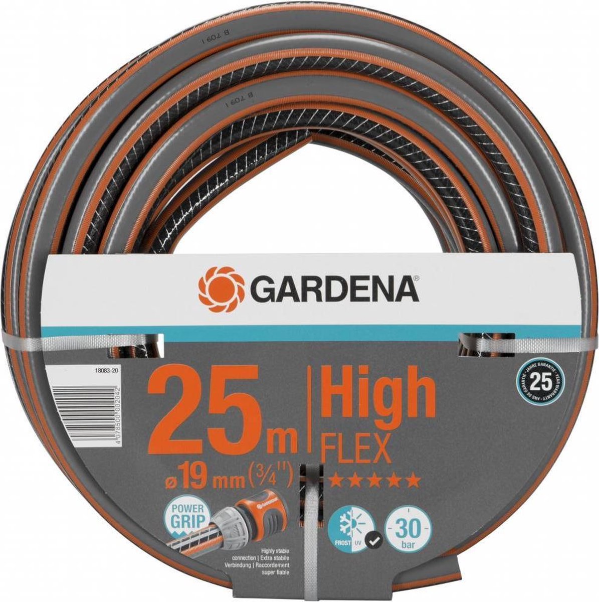 GARDENA Comfort Highflex Slang 19 Mm (3/4"") - Grijs