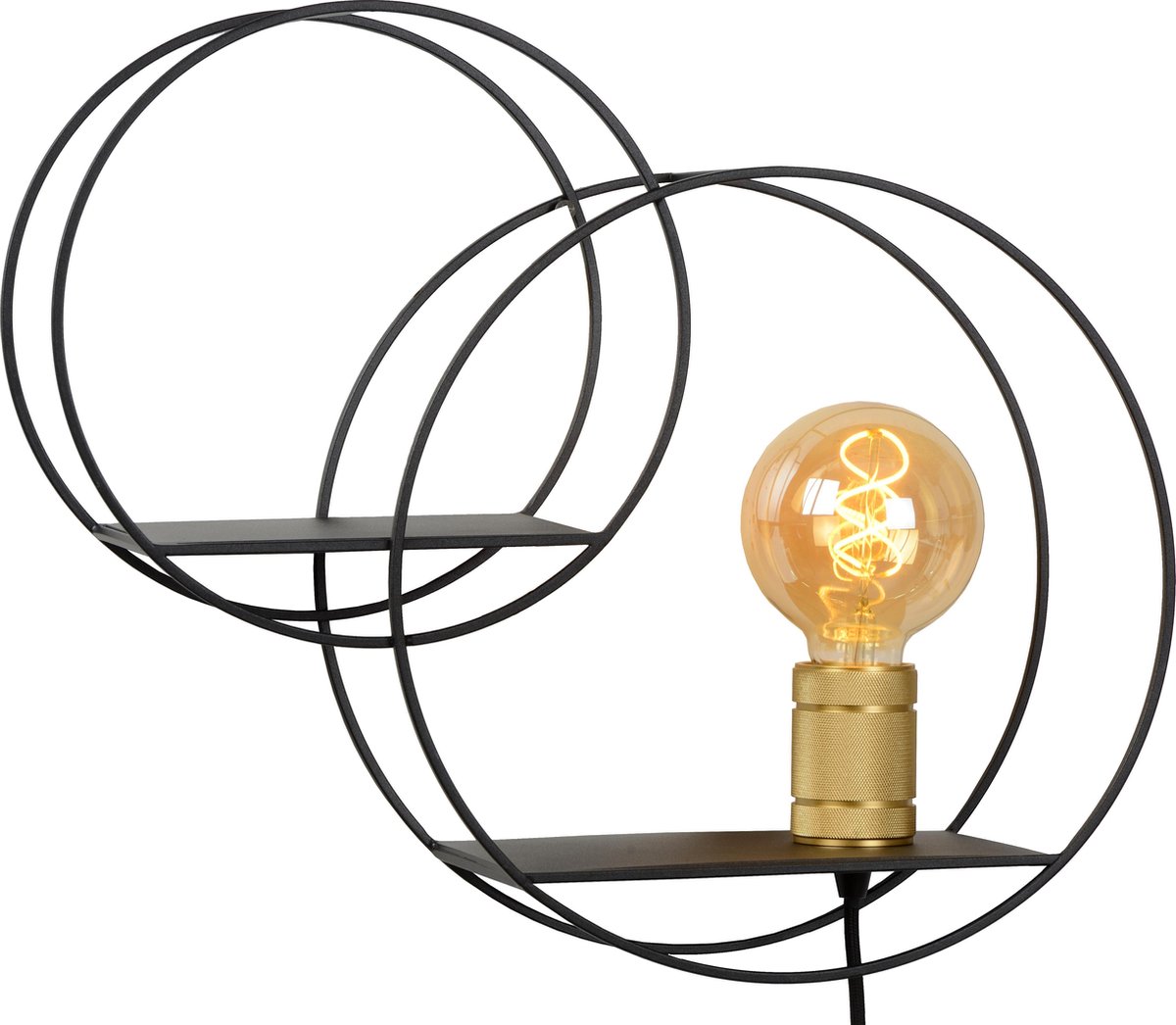Lucide Circle Wandlamp - Zwart