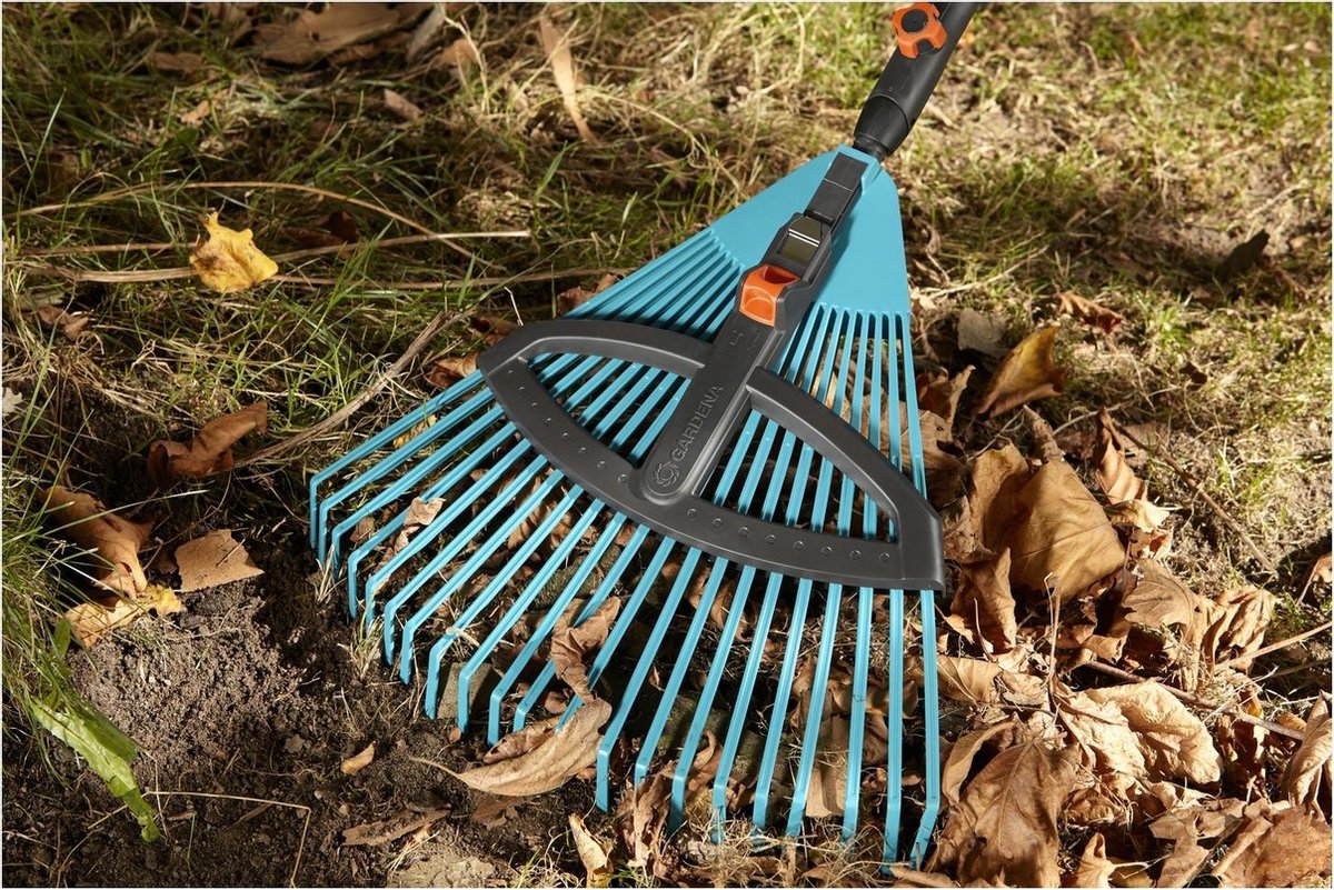 GARDENA Combisystem Verstelbare Bladhark - Turquoise