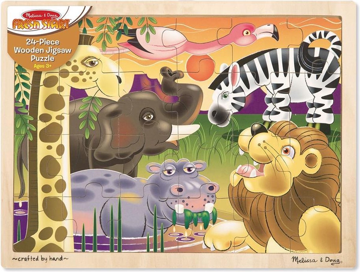 Melissa & Doug Afrikaanse Savanne Puzzel 24-delig