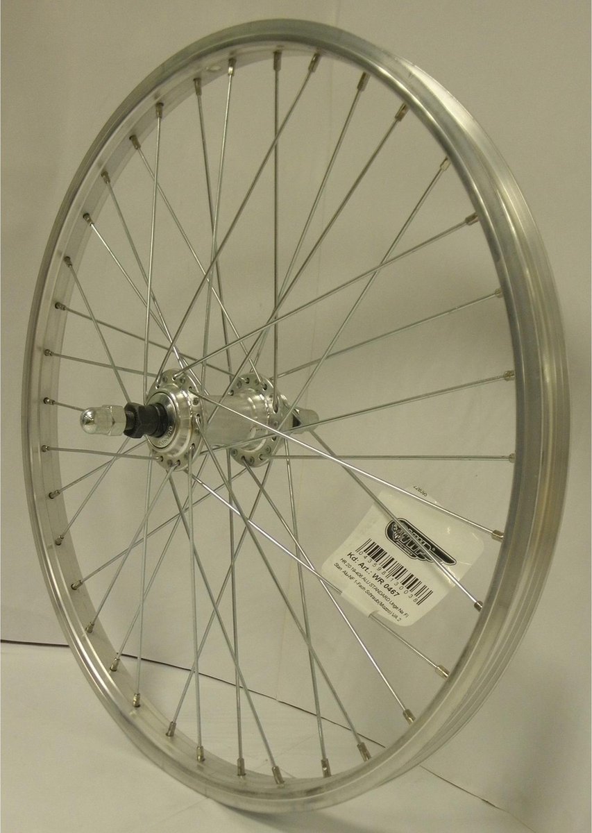 Roland Achterwiel Alesa Freewheel 20 X 1.75 Inch Velgrem Alu Zilver - Silver