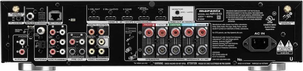 Marantz NR1510 Zilver - Zwart