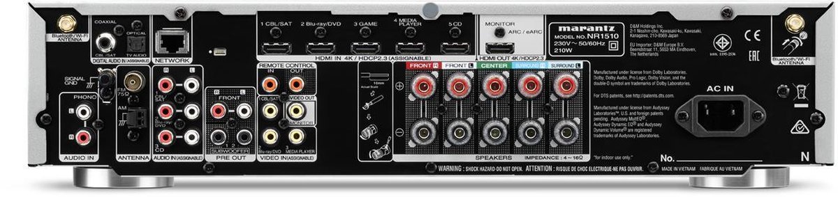 Marantz NR1510 Zilver - Zwart