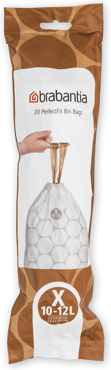 Brabantia Vuilniszakken Code X - 10-12 Liter (10 x 20 stuks)