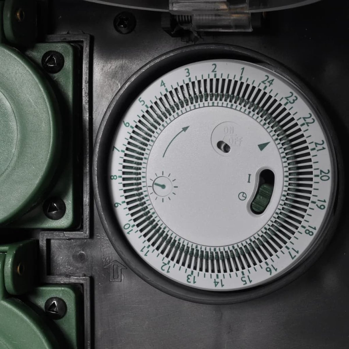 Buitenstopcontact Met Tijdschakelaar (Imitatiesteen)