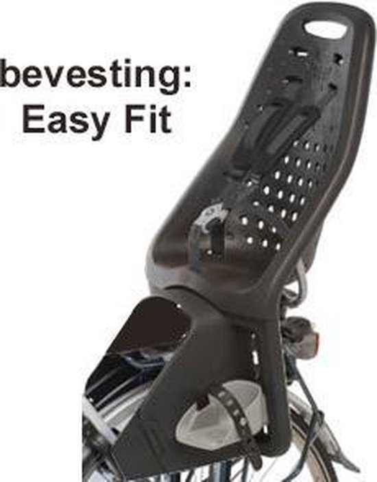 Yepp Fietszitje Achter Maxi Easyfit Achter - Zwart