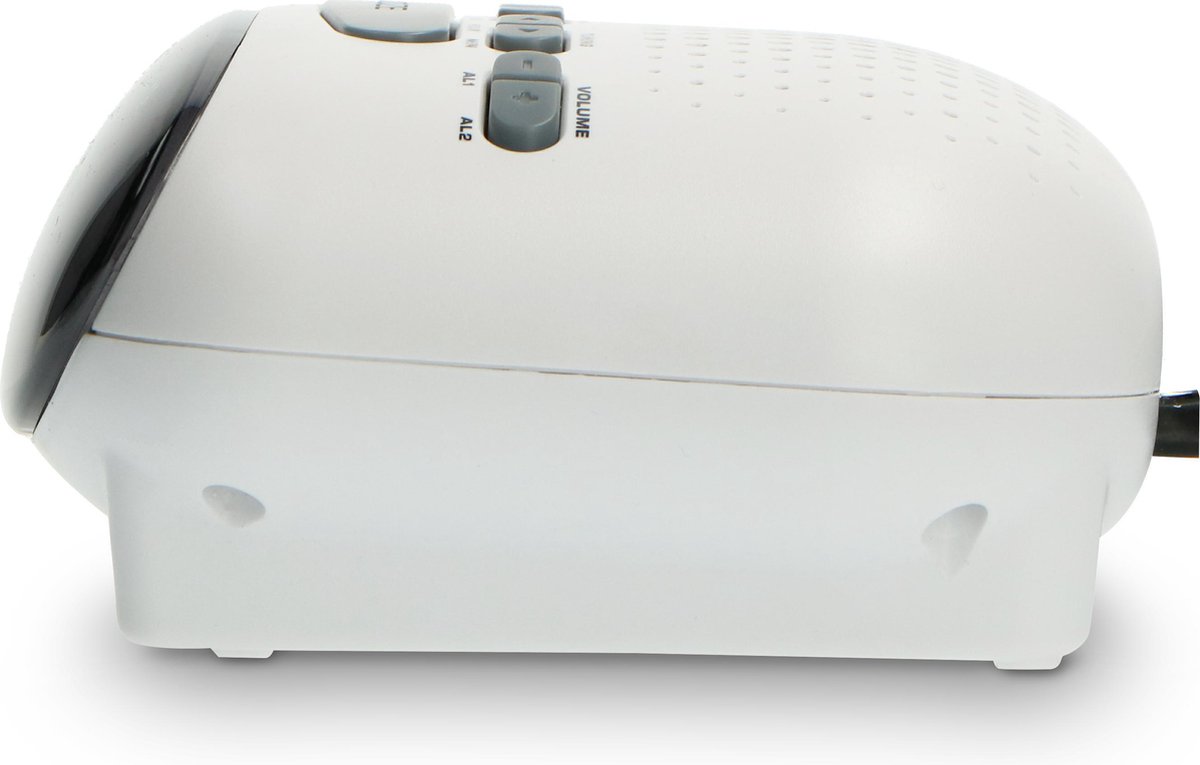Lenco Fm Wekkerradio Ices Icr-210 White Wit
