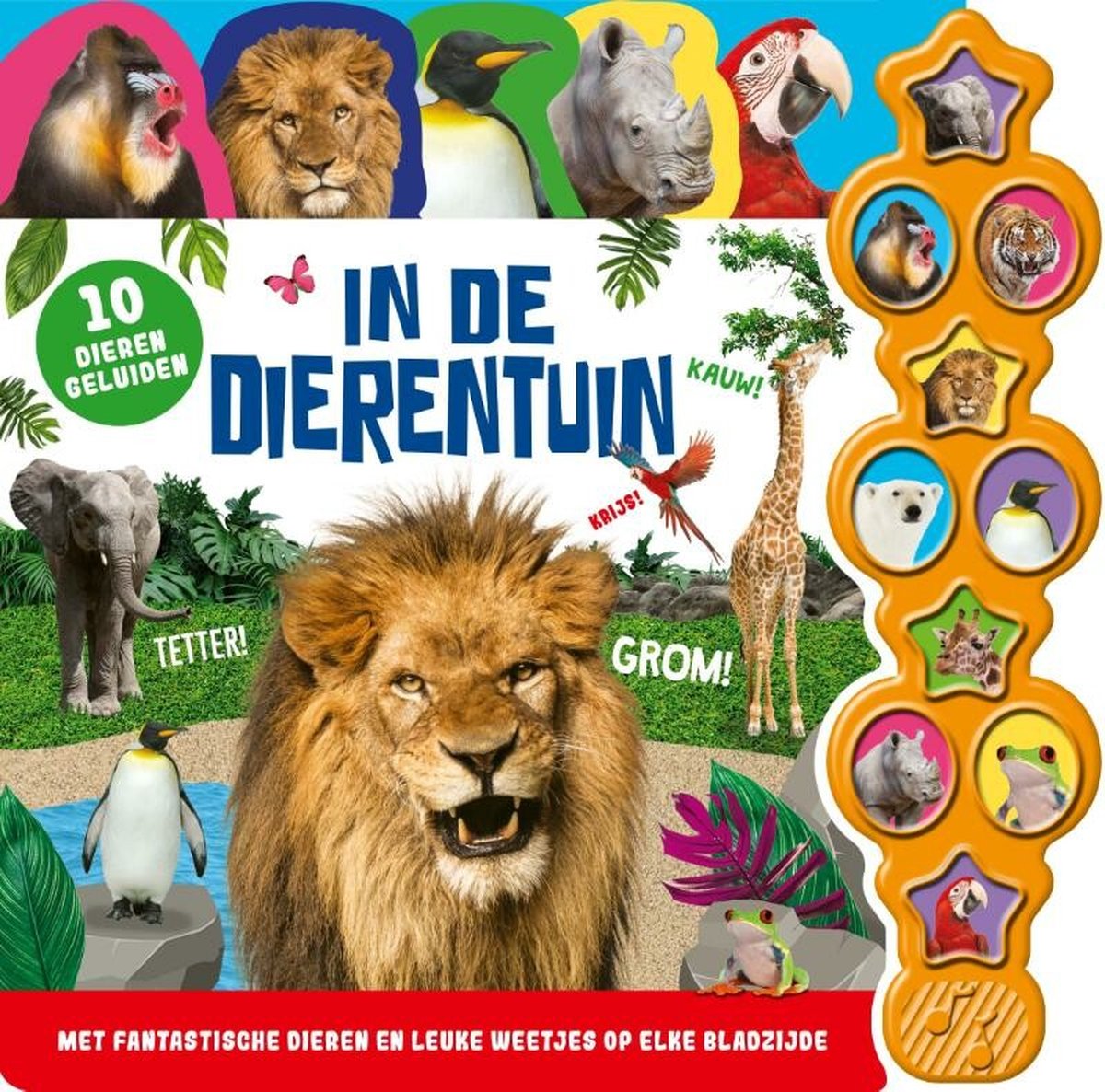 Top1Toys Geluidenboek - In de dierentuin