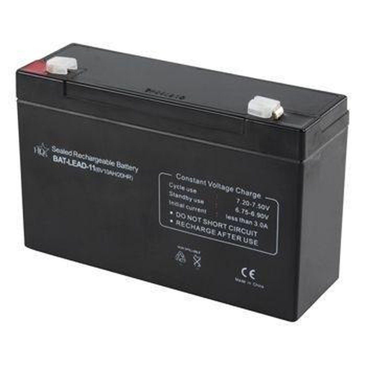 Nedis Oplaadbare Loodaccu 151 Mm - Zwart