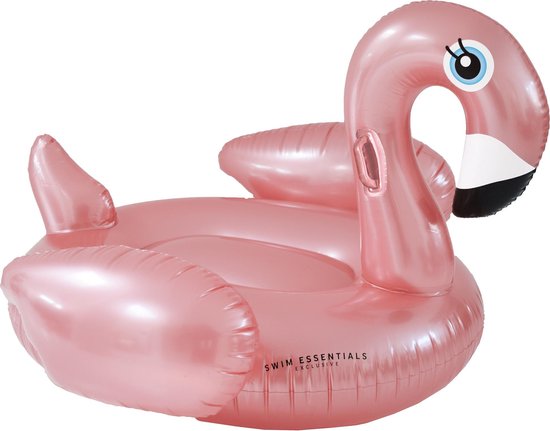 Swim Essentials Opblaasbare Rosé Gouden Flamingo150 Cm - Roze