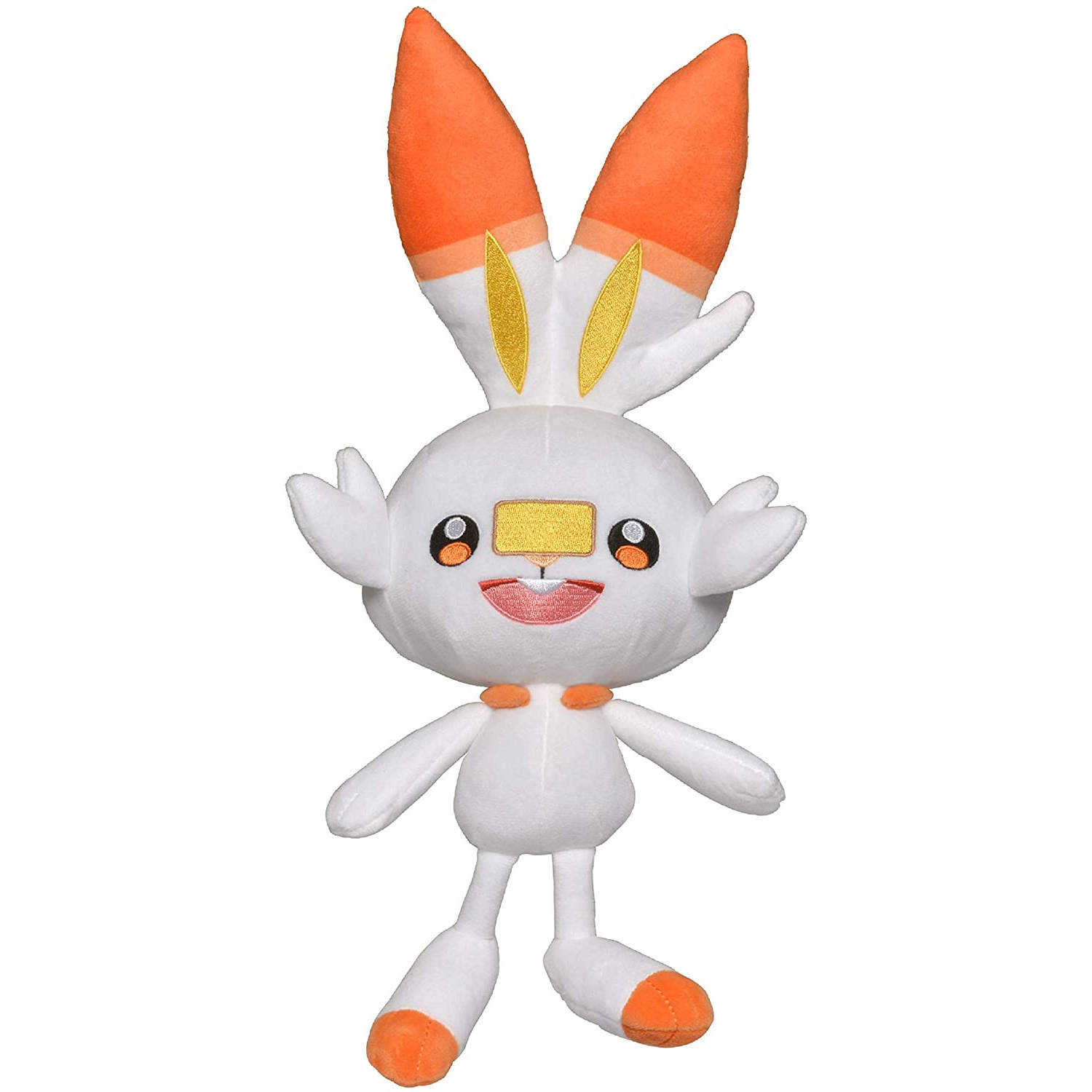 Pokémon Knuffel Scorbunny 20 Cm Junior Pluche Wit/ - Oranje