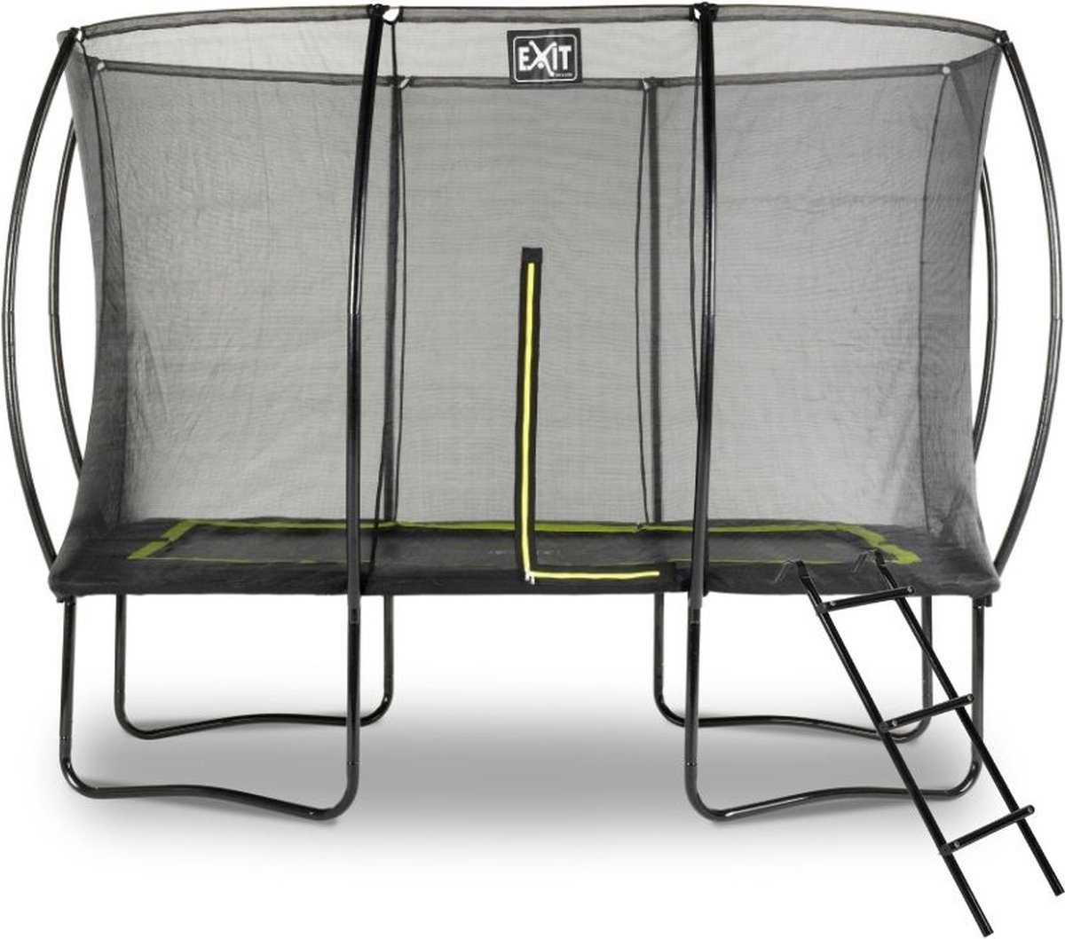 EXIT Toys Exit - Trampoline Met Veiligheidsnet En Ladder - Op Poten - Silhouette - Rechthoekig - 214x305cm - Zwart